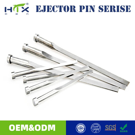 High Size Stainless Machinery Ejector Pin/Thimble Din Shortened Nitriding Blades with Stepped Length for Ejector Moulds
