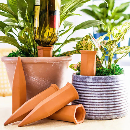 Self-Watering Terracotta Automatic Planter Irrigation Spikes Garden Planting Ceramic Clay Self-Watering Spikes
