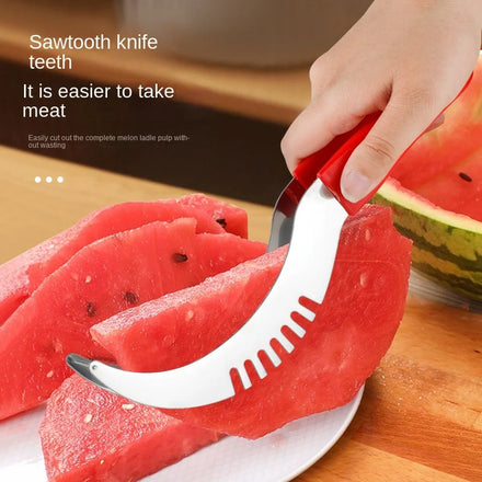 2024 Factory Wholesale Stainless Steel Watermelon Cut Fruit Splitter Hami Melon Slicer Kitchen Watermelon Fruit Gadget
