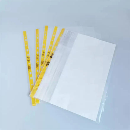YP-T02 11 Hole ESD Cleanroom File Bag/Dust-Free Anti-Static Document Bag/Clear File Holder PE ESD File Bag