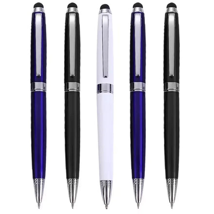 2026 Cheap 2 in 1 Soft Touch Screen Multi Color Blue Design Metal Ball Pen With Stylus Touch Screen Mobile and Laptop for Sale
