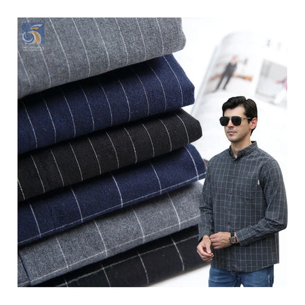 YX2742 Wholesale Italian Suit Oxford Fabric 165gsm 21S Combed 100 Cotton Suiting Fabric for Men