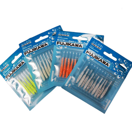 OEM 37mm 0.2g 10pcs/bag Artificial TPR Soft Bait Worm Lure UV Luminous Particles Good Palatability Fishing Lures
