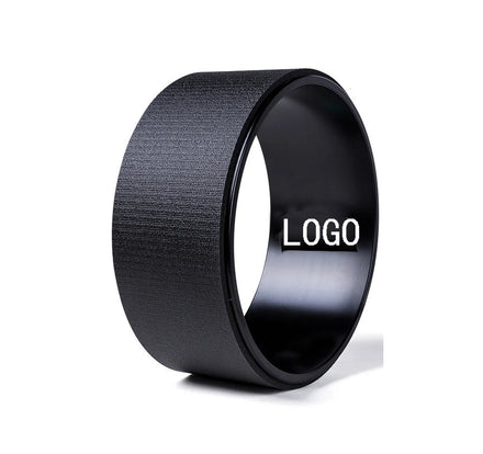 ECO Friendly Pvc Abs Tube Custom Printed Stretching OEM Fitness Yoga Wheel Relieve Back Pain