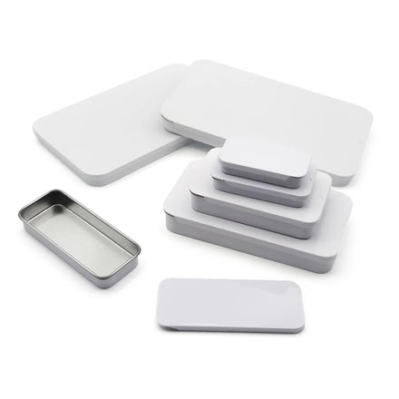 100ml Tinplate Food Packaging Container for Milk Bread & Chewing Gum-Customizable Color Square Tin Jars