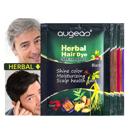 China Factory Manufacturer Hair Dye Color Product Color Hair Shampoo Fast Herbal Black Hair Dye Color Shampoo