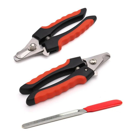 Pet Dog Nail Clippers Easy and Safe Dog Grooming Clippers Cat Claw Trimmer Grooming Razor with Nail File for Dog Cat Bag Package