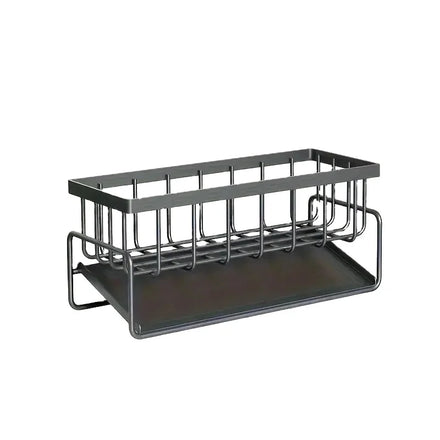 Kitchen Sink Organizer With Metal Sponge Holder Standing Type Storage Caddy for Tools and Dish Rack OEM ODM Design