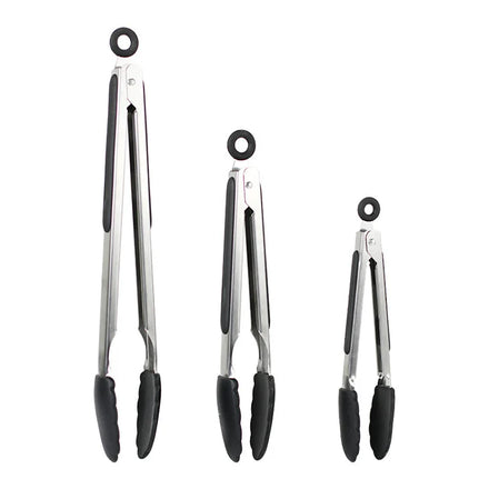 Kitchen Gadget 7912 Inch Serving Tongs Cooking Food Tongs Stainless Steel Locking Bbq Kitchen Tongs With Silicone Tips