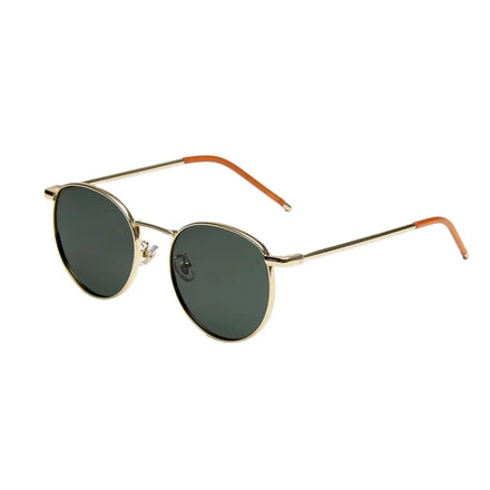 Korean Style Eyeglasses Driving Unisex Polarized Round Frame Glasses Protection Metal Sunglasses