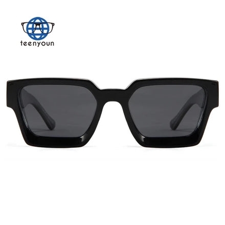 Teenyoun 2024 Top Thick Frame Wide Leg Polarized Sunglasses Men's Punk Tr90 Frame Sunglasses Wholesale
