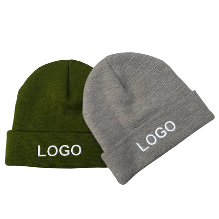 Custom Logo Winter Adults Beanies Customized Various Colors Acrylic Knitted Beanies Hats Winter Warm Hat With Your logo