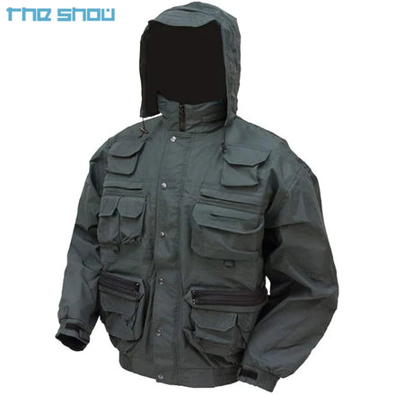 Mens Casual Jackets Custom Waterproof Sportsman's Pack Jacket With Windbreak Coats Men's Nylon Jacket