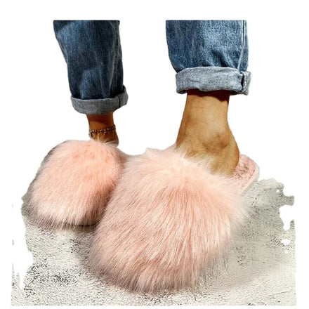 New Arrivals Autumn Winter Soft Plush Warm Solid Color Comfortable House Indoor Fluffy Closed Anti-Slip Furry for for Girls