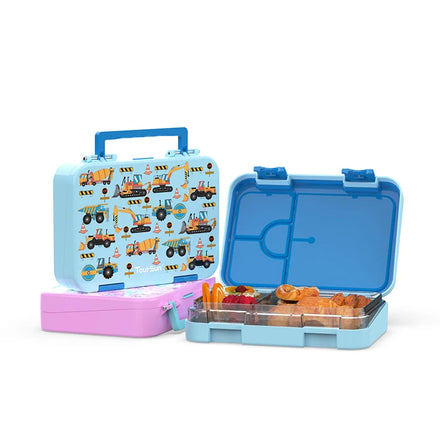 Students' Leakproof Cartoon Portable Lunch Box with Heating Feature Food Grade PP Plastic Over 6L Capacity for Kids