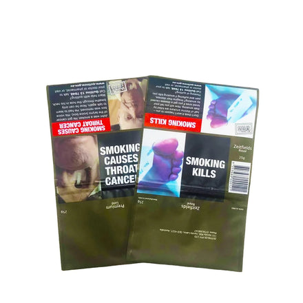 Rolling Tobacco Pouch 25g 30g 50g 100g Zipper Tobacco Pouch Plastic Rolling