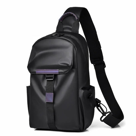 Men's New Trendy Multi-Functional Waterproof Chest Bag Casual Versatile Polyester Shoulder & Sling Messenger Bag