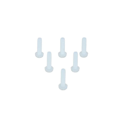 Customizable Insulation White Cross Pan Head Nylon Screw Slotted Plastic Fastener Bolt M4 M6 Thread Sizes Supported