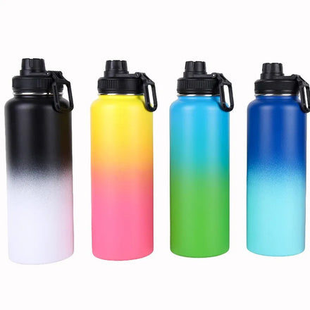 FX Factory 40oz Stainless Steel Double Wall Thermos Water Bottle 12-24hr Thermal Eco-Friendly Leak-Proof Sports Portable Gym