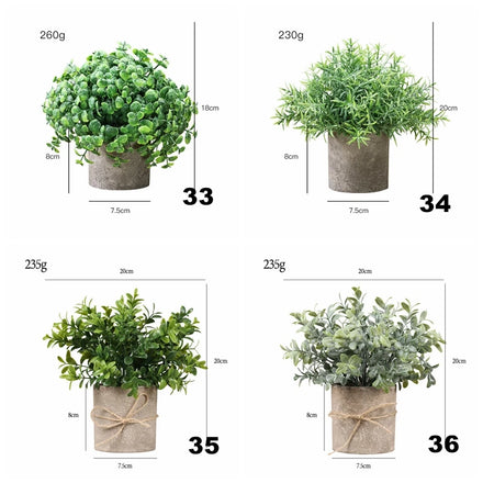 PT003-25 Home Office Desktop Decoration Plastic Bonsai New Style Design Artificial Bluish White Lavender Plants in Pots