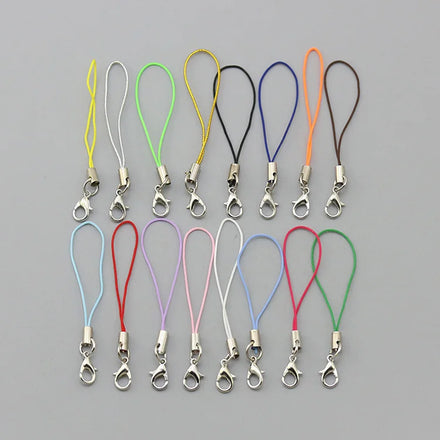 Custom Keychain Accessories Lanyard Color Flexible Aluminum Tube Hanging Single Ring Keyring String for Phone Bag Jewelry Key