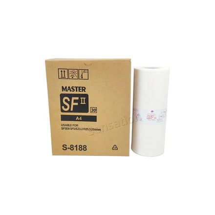 High Quality SF II A4 Master Roll S-8188 Factory Price for RISOs SF5030 SF5050 SF5130 Digital Duplicator Master