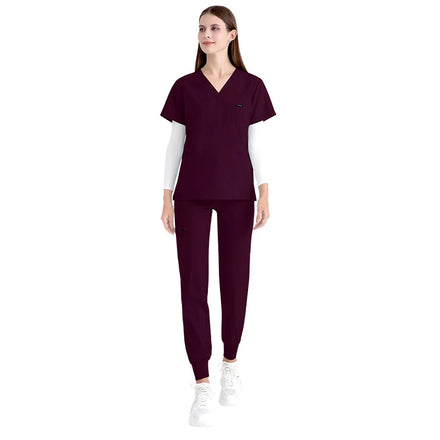 42122 Night Suits for Women Cute Strawberry 2024 New Luxury 2 Piece Suits Women Scrubs Uniforms Sets Nurse Fashionable
