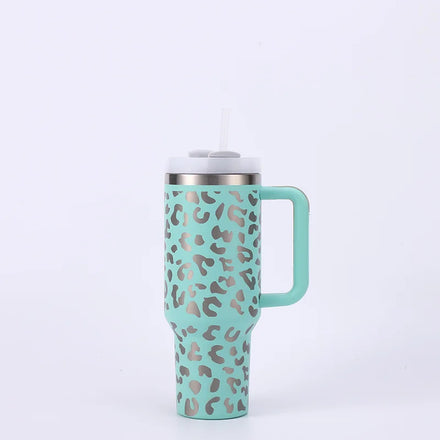Logo Custom Hot-selling 40oz Tumbler with Handle Gradient Shimmer Glitter 40oz Tumbler Mugs Tumlber
