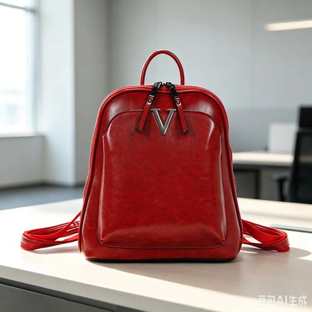 Retro Handmade Cowhide Leather Bag Backpack Genuine Leather Womans Backpack Leather Backpack for Woman