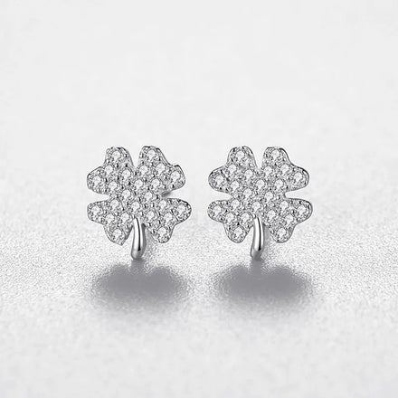 Hot Selling Fine Jewelry Stud Earrings Ins Style 925 Sterling Silver Flower Earrings for Women
