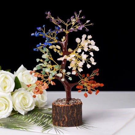 With Gift Box High Quality Seven Chakra Bonsai Tree for Sale Gemstone Life Tree Wholesale Crystal Life Trees Healing Crystals