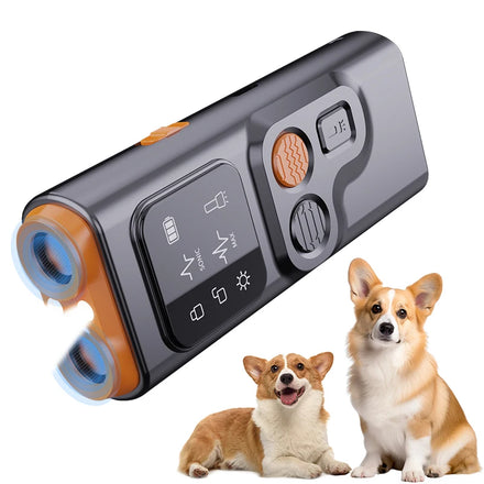 Rechargeable 800mAh Type-C USB Charging Dog Bark Deterrent Outdoor Sonic Repellent Anti Barking Control Ultrasonic Dog Training