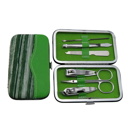 Simple Carbon Steel 7 in 1 Durable Professional Manicure & Pedicure Set