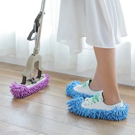 Dust Cleaning Slippers Shoes Lazy Mopping Shoes Home Bathroom Floor Cleaning Micro Fiber Cleaning Shoes