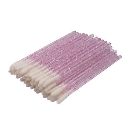 Disposable Crystal Lip Brushes Tool Kits Glitter Make up Brush Lipstick Gloss Wands Makeup Applicators Brushes