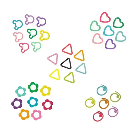 Crochet Stitch Markers Heart Shaped Metal Stitch Marker