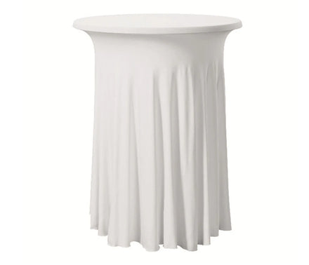BY240328 Customized Factory Price Hight Quality Round Elastic Table Skirt for Wedding Party Bar Table Decoration