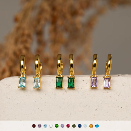 Earrings Twelve Birthday Earrings Retro Simple Personality Design Sense of Temperament Niche All Matching Jewelry Accessories
