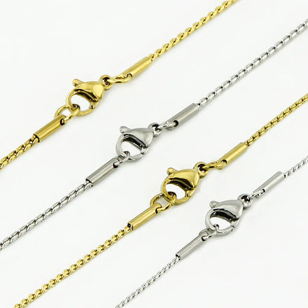 Cross Hammer Necklace Snake Antiallergic Stainless Steel Link Chains Cheap Jewelry Necklace Thin Chain for Women Men