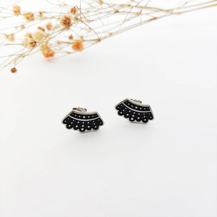 RBG Dissent Collar Stud Earrings Pendientes De Joyeria De Moda Earrings Jewelry Women Colorful Enamel Jewelry
