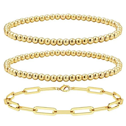 2025 Cross-border Hot Selling Hematite Beaded Bracelet Personality Temperament Gold-plated Enewton Bracelets for Women