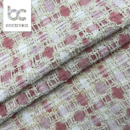 Custom Wholesale Polyester Fancy Yarns Soft Woven Luxury Style Winter Coats Tweed Fabric