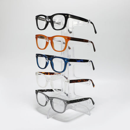 CONCHEN High Quality Rectangle Acetate Glasses Frame Eyeglasses Custom Logo Tortoise Temple Optical Frame Men Women Unisex