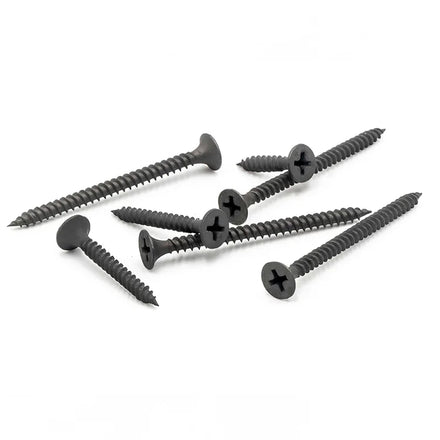 Manufacturer Supply Drywall Screws Fine Thread Various Size Self Tapping Screw Black M3.5*30 Aluminum Drywall-Screw