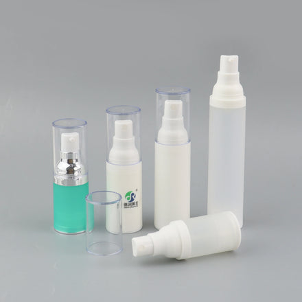 Refillable Plastic PP 15ml 20ml 30ml 50ml Skin Care Serum Packaging Frosted Airless Pump Spray Bottle Matte for Cosmetic