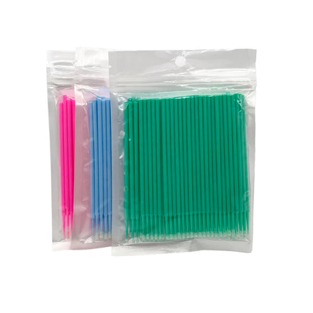 Cotton Oral Resin Mini Adhesive Disposable Glitter Applicator Eye Extension Wand Dental Brush Micro Stick Lash Swab Microbrush