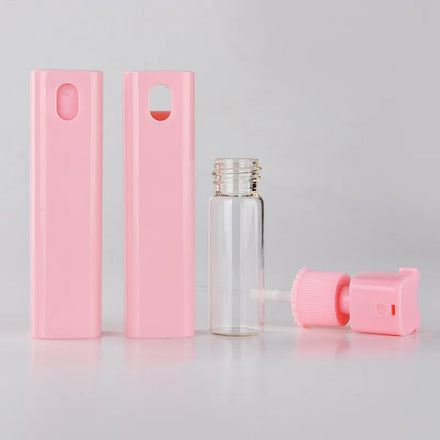 MUB Bulk Available 10ml Black Drawer Refill Water Bottle Plastic Shell Perfume Glass Tube Bottle