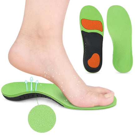 PU Plantar Fasciitis Orthotic Arch Support Shoe Insoles Unisex Foot comfort for Flat Foot
