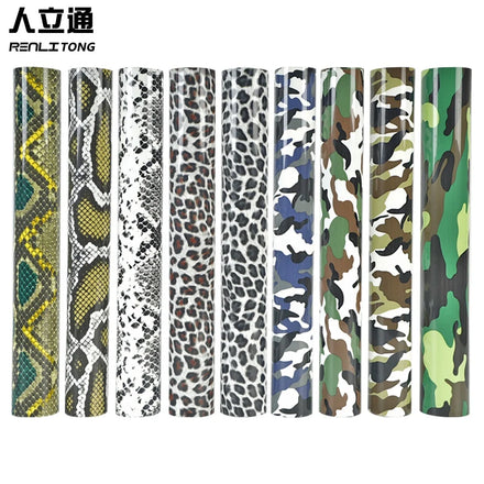 Renlitong Pattern Htv Printable Vinyl Custom Stickers logo Heat Transfer Vinyl t Shirt Transfer Paper