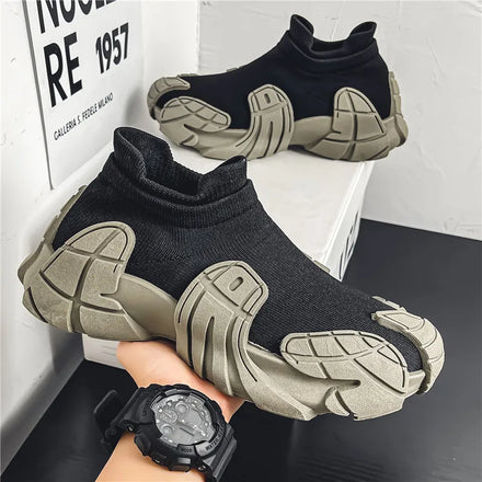 In Stock Factory Man Cheap Breathable Custom Sock Shoes Walking Sports Shoes Wedge Sneakers